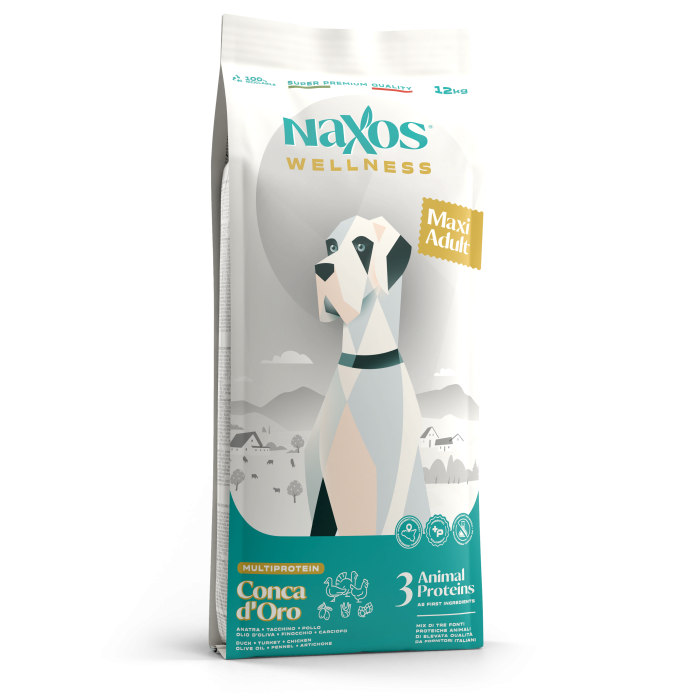 NAXOS wellness adult maxi kuřecí, krůtí, kachní 12kg