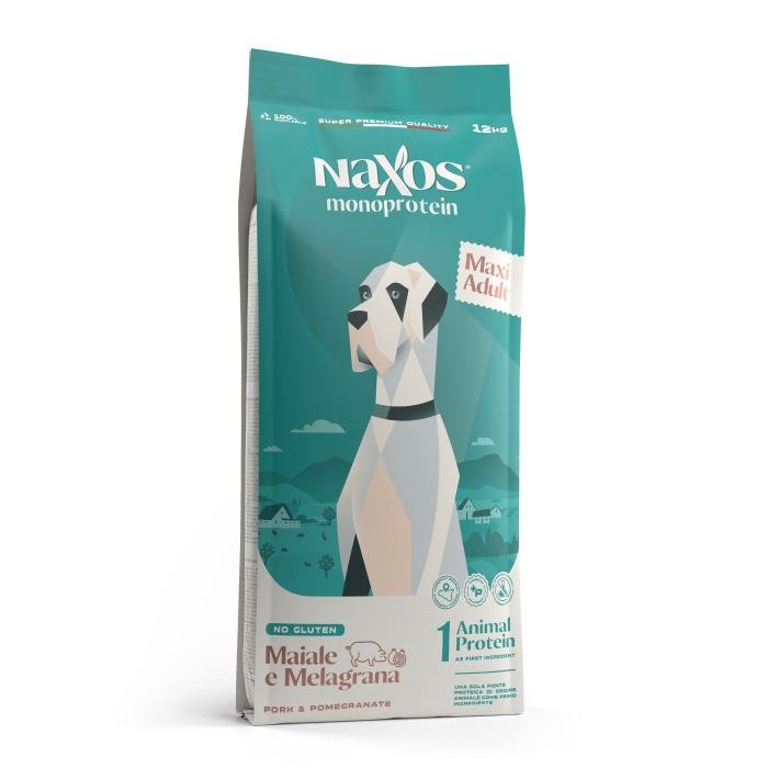 NAXOS monoprotein adult maxi vepřové maso s granátovým jablkem 12kg