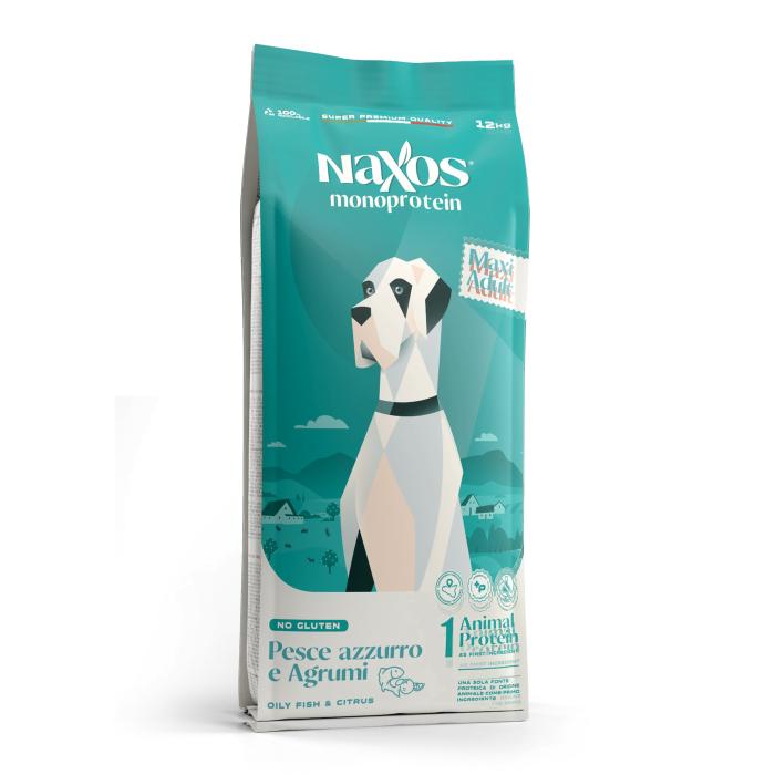 NAXOS monoprotein adult maxi ryba s citrusy 12kg